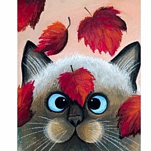 Мастер-класс - интерьерная картина «Кот Вельвет», живопись акрилом на холсте